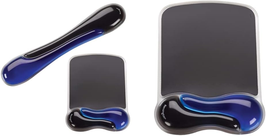 Kensington Duo Gel Mouse & Keyboard Wrist Rest Bundle, Blue