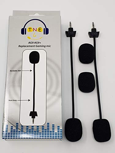 2-Pack Replacement Ag9 Game Mics Tne 2.5Mm Microphone Boom For Pdp Afterglow Ag 9 Legendary Collection Sound Of Justice Ag 9+ Armored Wireless Xbox One Ps4 Pc Computer Gaming Headphones #TOP1