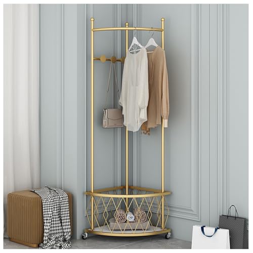 Porte-manteau d'angle avec rangement en fer noir pour entrée de maison