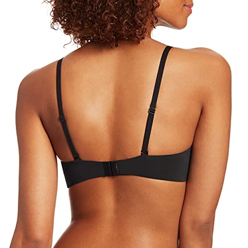Maidenform Womens Pure Comfort Modern Scoop Neck Wireless T Shirt Bra, Black, Small Us #TOP2