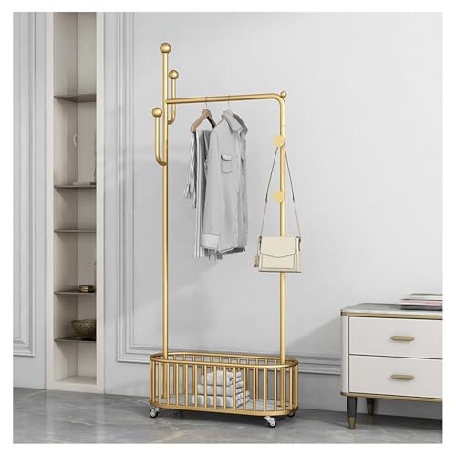 Porte-Manteau autoportant au fini doré haut de gamme pour intérieur chic
