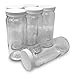 CSBD 16 oz Clear Glass Water Bottle with Lids, 6 Pack, Kombucha, Juice, Cold Brew, Jam or Jelly Containers, Wide Mouth Opening, Reusable and Dishwasher Safe, No BPA
