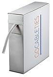 Gocableties - Hochwertige Schrumpfschlauch Transparent - 6,4 mm x 9 m - Schrumpfverhältnis 2:1 - wasserdichter Schrumpfschlauch zur Kabelisolierung, Markierung, Kabelbündelung und für Reparaturen