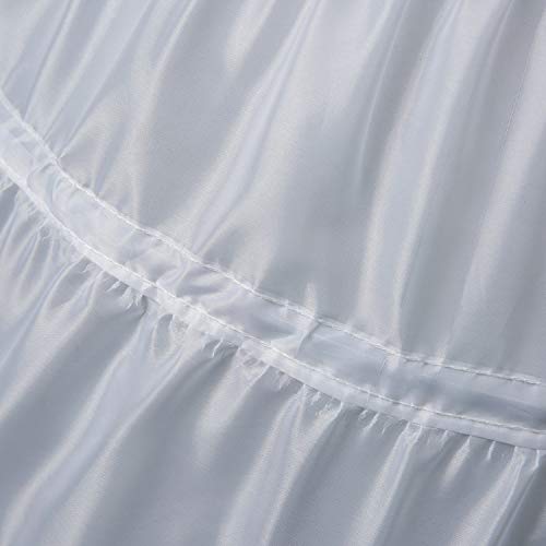 Wmlwl Girls' 1 2 3 Hoops Petticoat Full Slips Flower Girls Crinoline Skirts Ball Gowns 1-12 Year Old White 10-11 Yrs #TOP4