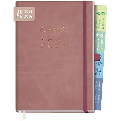 Chäff Business-Timer Deluxe 2023/2024 A5 Terminplaner Cover
