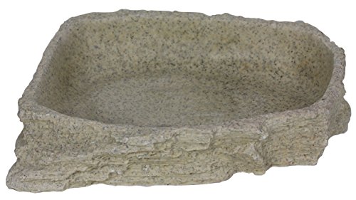 Reptiles Planet Stone Age Serie/Repti Dish Dekofigur für Reptilien, 17,5 x 3,5 x 14 cm, Größe L