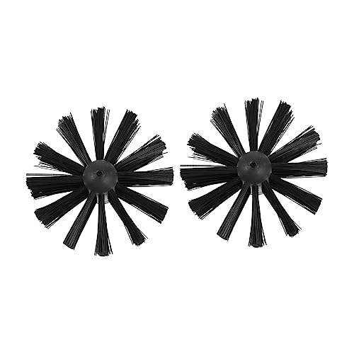 IMIKEYA 2pcs Fireplace Chimney Brush Heads Dryer Vent Brush Duct Replacement Kitchen Hood Cleaning No Scratch Head