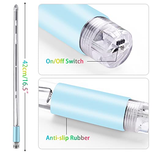 Baguettes de batterie rechargeables Antner en polycarbonate avec LED 15 couleurs changeantes - 7