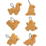Russ Snackeez 3.5-Inch Keychain Dino Nuggets 6-Pack - Ultrasoft Official Jazwares Plush