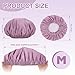 TFUSOM Shower Cap for Women Reusable Waterproof ，Shower Caps with Elastic Band, Ideal for Long Hair, Braids and All Hair Types,Medium,Purple