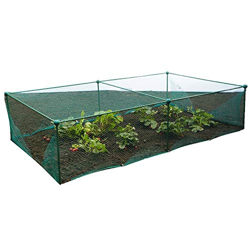 GardenSkill Fruit and Vegetable Garden Cage Kit with Bird Netting - Strawberry Salad Plant Protection (2m x 1m x 0.625m high)