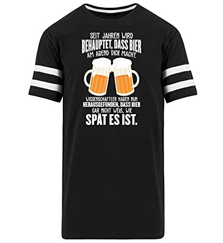 Bier au Soir t-shirt noir homme small pour biertrinker oktoberfest