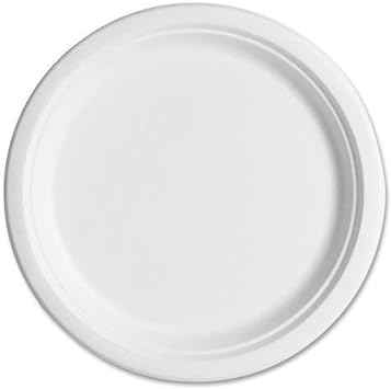 Roll-Up Nature Ecological Cardboard Paper Party Disposable Plate - 18 Cm. - 1 Package of 50 Pieces