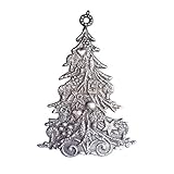 Maße:H. 6,0 cm B. 4,0 cm Zinngeschenke Tannenbaum, Weihnachtsbaum klassisch beidseitig, sehr aufwendig von Hand patiniert Zinnfigur (HxB) 6,0 x 4,0 cm, Baumbehang, Weihnachtsanhänger.
