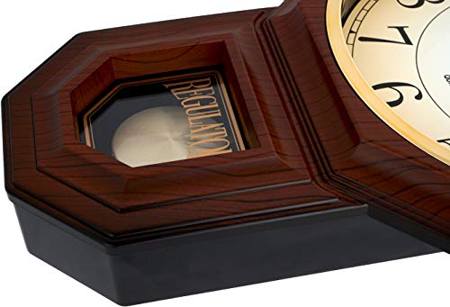Reloj de Pared Regulador Péndulo Clásico de 17.5 in miniatura 4