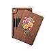 Personalized Wooden Sewing Needle Case – Magnetic Storage Box Holder for Cross Stitch, Embroidery, Knitting, Pins, Tools Organizer with Custom Name, Portable Flower Design Needle Keeper Gift