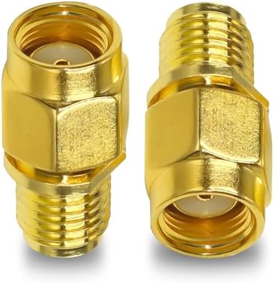 Futheda 2PCS SMA Male To TNC Male RF Coaxial Adapter TNC To