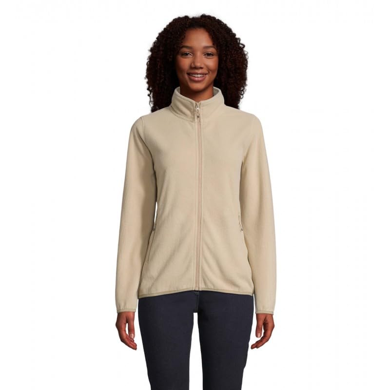 Veste micropolaire zippée femme pour randonnée et loisirs SOL'S beige 3XL