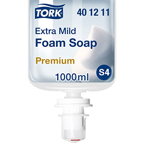 Tork Extra Mild Soap Foam S4, Perfume Free, 1 bottle, 33.815 oz, Premium quality, 401211