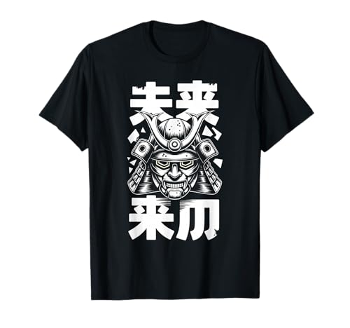 Image of Samurai Mask Warrior - Japanese Street Graphic T-Shirt
