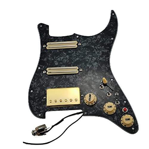 HSS Pickups De Guitare Strat Alnico V Préwired PickGuard Guitar Câblage Harnais Mini Coupe Simple Cut Gold Ensemble… - Les Beatles, Paul McCartney, John Lennon, RIngo Starr, George Harrison HSS Pickups De Guitare Strat Alnico V Préwired PickGuard Guitar Câblage Harnais Mini Coupe Simple Cut Gold Ensemble…