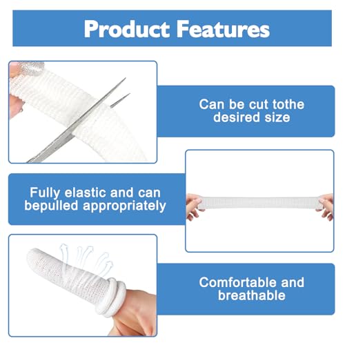 Xumann 60PCS Finger Bandage Cot Set, Thumb Bandages - Image 3