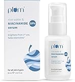 Plum 10% Niacinamide Face Serum with Rice Water | Vitamin B3 with Japanese Fermented Rice Water | For Clear, Blemish-Free, Bright Skin | Suits All Skin Types | Fragrance-Free | 1.01 Fl Oz