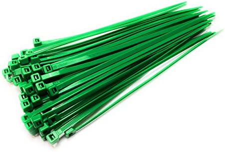 Cable Ties - 300mm x 4.8mm - Strong Nylon Zip Ties (100, Black)