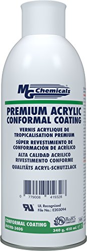 MG Chemicals 419D Premium Acrylic Conformal Coating, Clear Finish, 12 oz. Aerosol