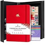 Clever Fox Budget Planner Premium Edition – Expense Tracker Notebook + 5 Cash Envelopes, Budget Planner Organizer; Budget Book & Journal to Control Your Money, Undated; A5 Hardcover – Red