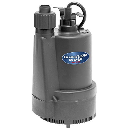 Superior Pump 91330 1/3 HP Thermoplastic Submersible Utility Pump with 10-Foot Cord #1