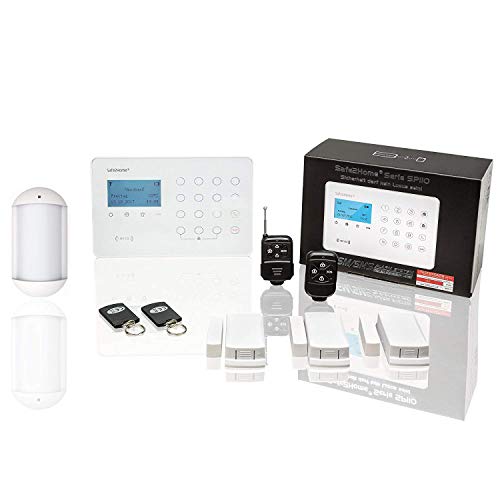 Preisvergleich Produktbild Safe2Home Funk Alarmanlagen Set SP110 mit Tierimmun Bewegungsmelder und Sabotageschutz GSM Alarmsystem SMS Alarmierung - Alarmanlagen fürs Haus Büro