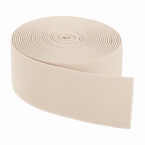Bande élastique souple et résistante beige pour projets DIY - 2