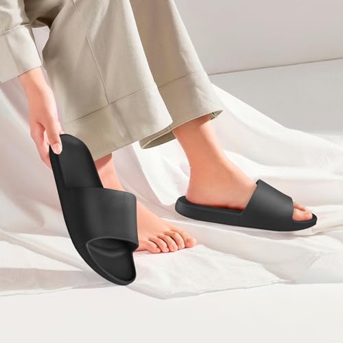 AUFIKR Slide Sandal for Women Men,Shower Slippers Slide Sandals Open Toe Bathroom Beach Indoor House Shoe - Image 5