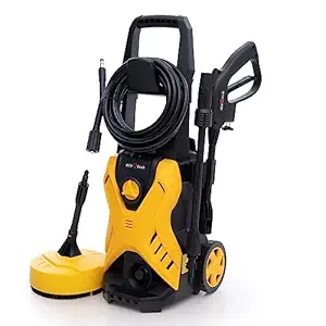 ResQTech PW-107 1900 Watt 150 Bar?High Pressure Washer for Car ,Bike and Home - 2 Year Warranty -?Patio Cleaner - Foam Cannon?- 90 Degree Nozzle - Rotary Turbo Nozzle - 7 m Hose Pipe /10 m Power Cord?-?Copper Winding?- ( Premium Edition )