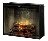 Unknown Dimplex RBF36PWC Revillusion 8794 BTU / 2575W 36 Inch Wide Built-in Vent-Free Electric Fireplace with Weathered Concrete Interior and Remote Control (Portrait Height Model)