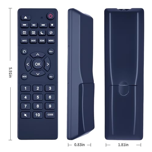 HZIME Ersatzfernbedienung passend für TechniSat technicontrol DAB+ - Digitalradios Fernbedienung