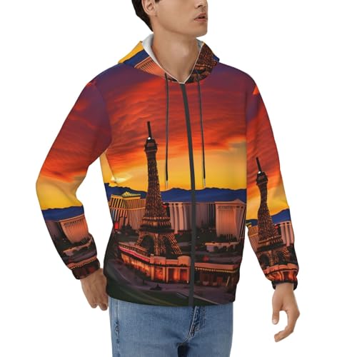 Sweat à capuche Las Vegas homme pour affronter le froid en pull doux