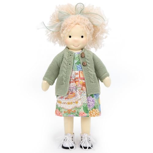 BlissfulPixie Handmade Waldorf Collect Rag Doll Birthday Present with Exquisite Box-Aaliyah 12