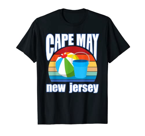 Cape May New Jersey Beach Ball Sandeimer NJ Beach Urlaub T-Shirt