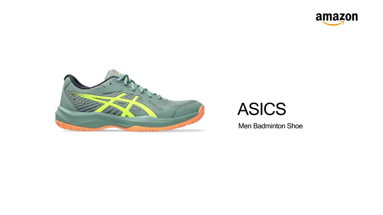 Buy ASICS Mens Upcourt 6 Black/Pure Gold Badminton Shoes - 6 UK