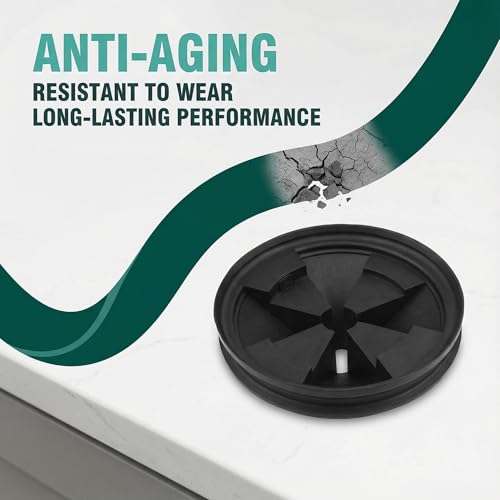 Garbage Disposal Splash Guards 3 3/8\" Sink Baffle QCB-AM Replacement for InSinkErator Evolution Series,Removable Quiet Collar Drain Plugs, Garbage Disposer Accessories - Thumbnail 4