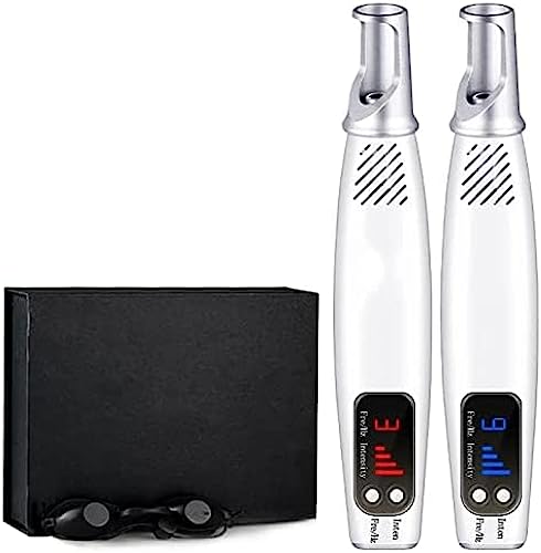 Picosegundo Lápiz Láser Peca Cicatriz Eliminación De Tatuajes Máquina De Eliminación De Lunares Con Pantalla LCD Máquina Para Blanquear La Piel Belleza Con 9 Modos, 4 Niveles, Luz Azul,,Luz Azul,P