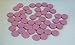 100 Spielchips , Roulette Spielmarken , Zählchips aus Holz , rosa , 15mm x 4mm