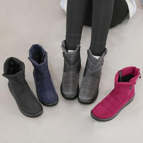 Botines de invierno para mujer que buscan caminar seguras con tacón estable 4