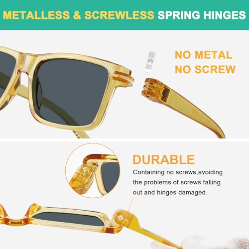 Eyekepper Polarized Sunglasses with Metalless Screwless Spring Hinges UV400 Protection Sun Glasses4