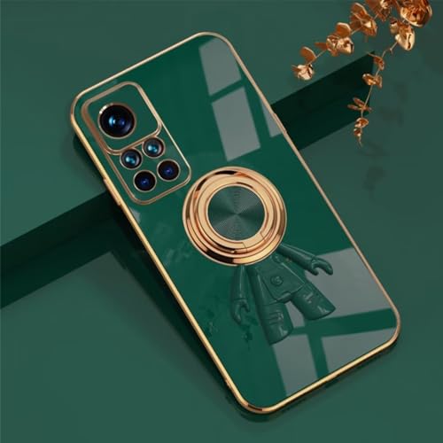 ATISIJIE para XiaoMi Redmi Note 10 Pro 5G/Poco X3 GT Astronaute Funda,con Anillo de 360 Grados Soporte rotectora antigolpes Carcasa Funda para XiaoMi Redmi Note 10 Pro 5G/Poco X3 GT-Verde