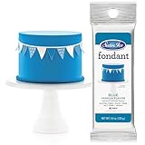 Satin Ice Fondant for Cake Decorating, Blue (4.4 Ounce)
