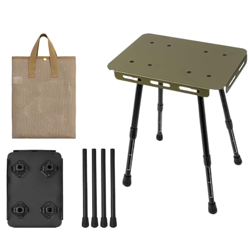 Mesa plegable de camping, mesa plegable para exteriores, antideslizante, resistente, taburete portátil para dormitorios, conferencias, espacios pequeños, aulas, apartamentos, viajes, casa