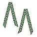 MANQINF St. Patricks Day Shamrock Head Scarf Hair Neck Scarves For Women Purse Bag Scarfs For Handbags Headscarf Fashion